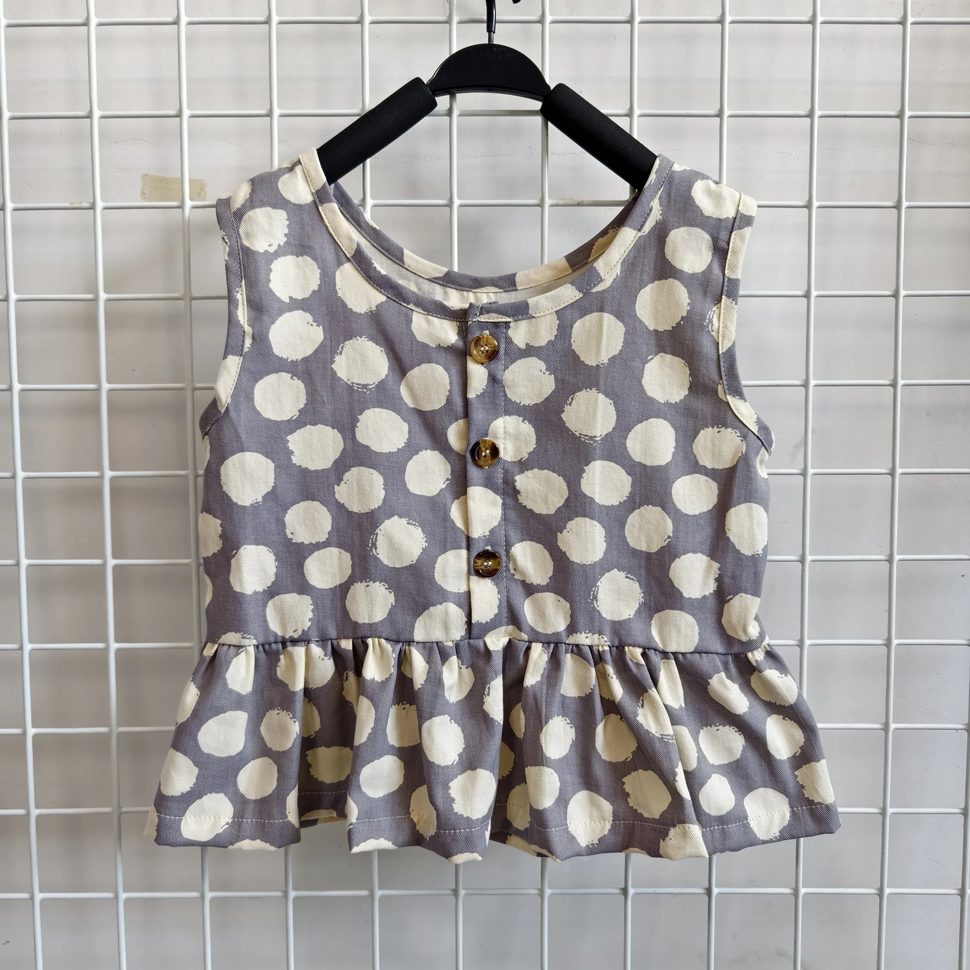 OEM Baby Tops Toddlers and Kids 100% Cotton Sleeveless Tank Top for Girls - Image 2