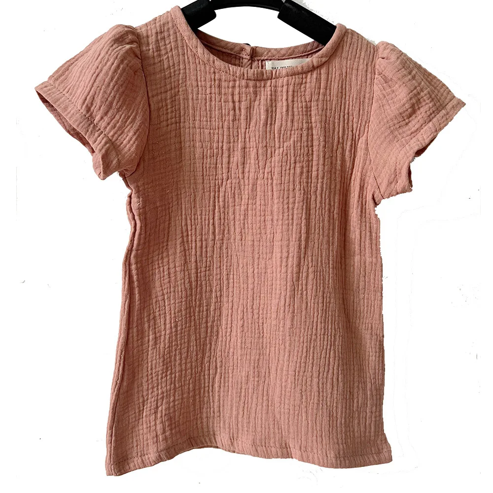 New Product Muslin Cotton Custom Color Pattern Lantern Sleeve Girl Dresses for Summer - Image 3