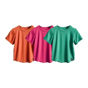 Custom Bamboo Baby Soft Cotton t Shirt Short Sleeve Basic Tee