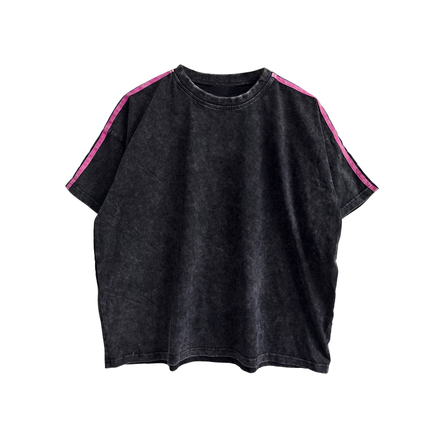 Custom Family Matching T-shirt Acid Washed Clothes Washed Knitted Cotton Children's Family Outfit Top Parent-Child T-shirt - Image 4