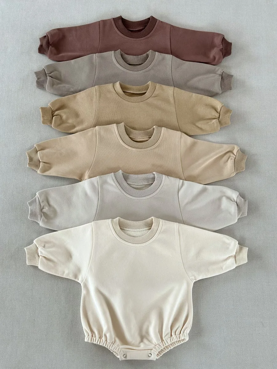 Summer Casual Baby Romper Infant Soft Jumpsuit Spring and Autumn Long-sleeved Pullover Children's Climbing Clothes of Unisex - Image 2