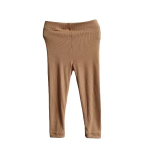 Girl Ribbed Leggings Spring Autumn Causal Elastic Stretch Tights Kids Long Straight Leg Pants