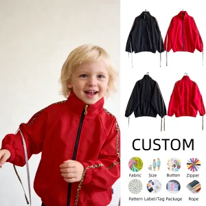 OEM Baby Clothing Toddler Boys Windbreaker Casual Outerwear Kids Lightweight Zip Jacket Baby Cute Dust Coat