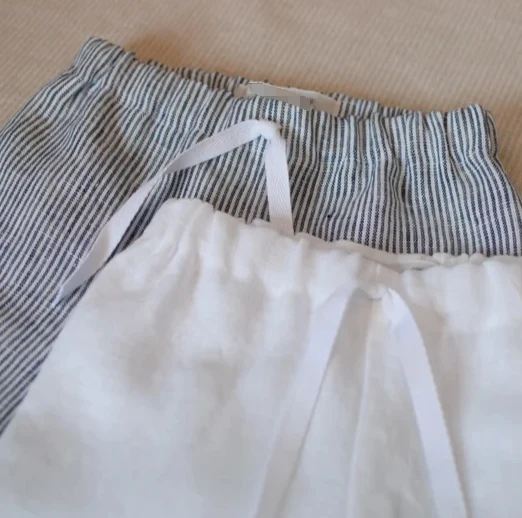 Custom Neutral Baby Clothes Pants Soft Linen Cotton Pocket Trousers Casual Pants Baby Cotton Clothes - Image 4