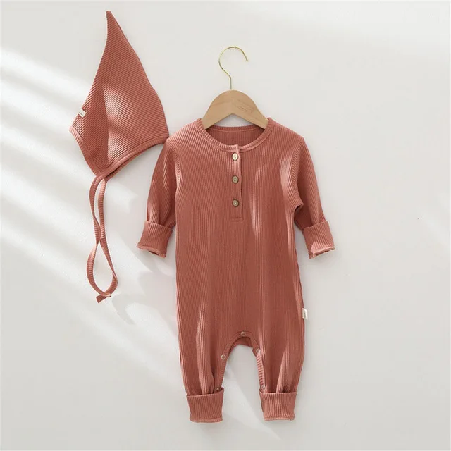 Baby Boy Rompers Sets Infant Clothes Autumn NewBorn Baby Rompers Ribbed Kids Jumpsuit Pajamas Winter New Born Boys Clothes - Image 3