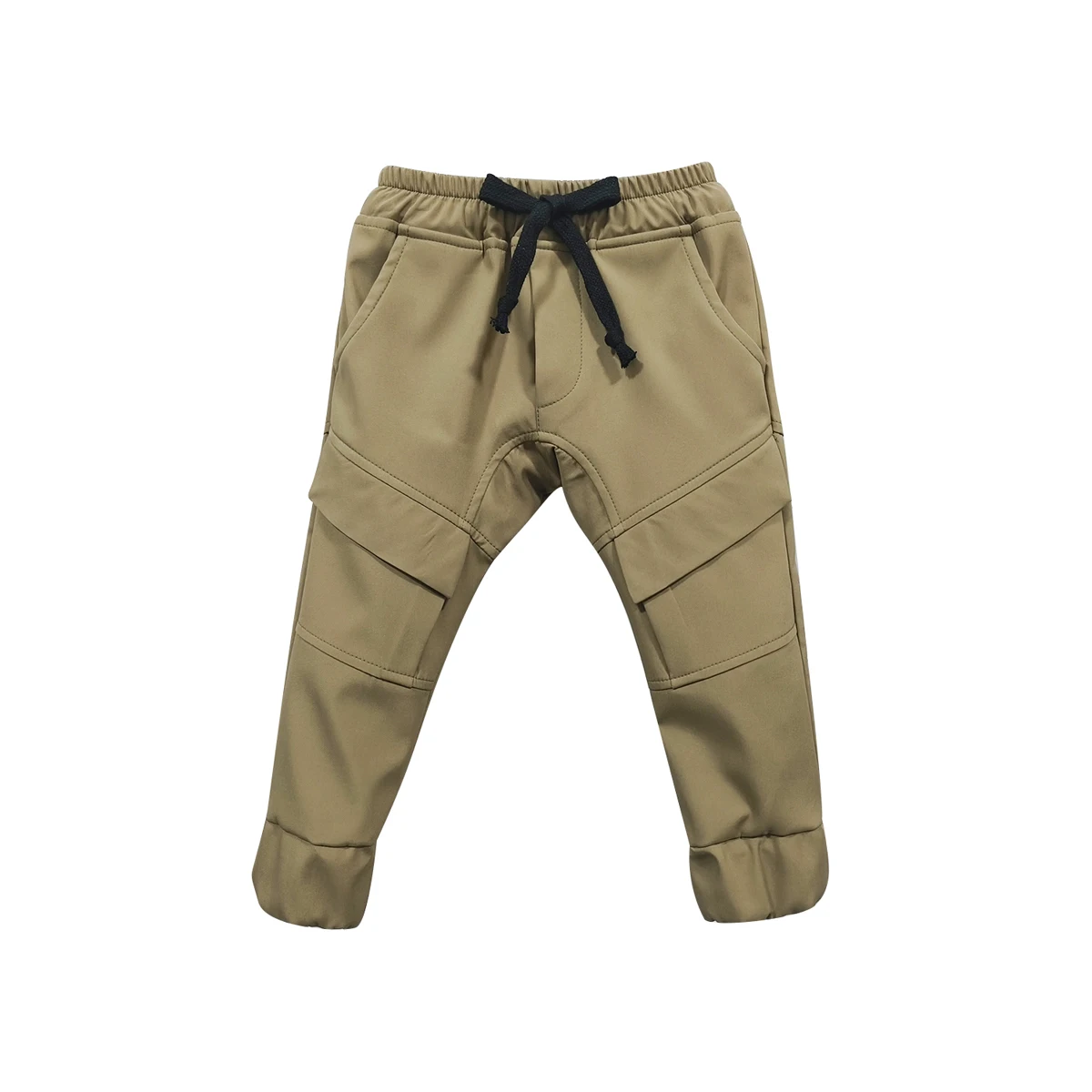 Boy Arched Pants Straight Leg Drawstring Drifter Cargo Pants Boys Active Outdoors Long Track Trousers - Image 3