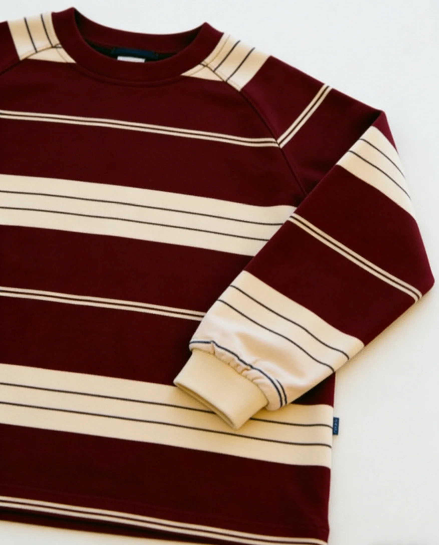 Custom Kids Toddler Tops Baby Pullover Sweatshirts Long Sleeve Striped Long-sleeved Kids Sweatshirt Custom Logo for 0-8T - Image 4