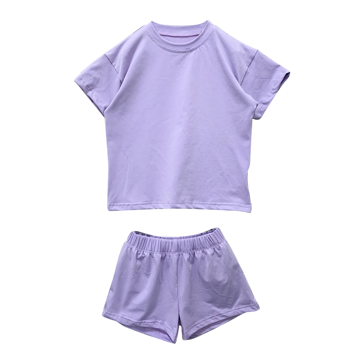 Wholesale Custom Baby Kids Summer Lightning Checkered Shorts Set T-shirt 2pcs Soft Casual Toddler Clothing - Image 6