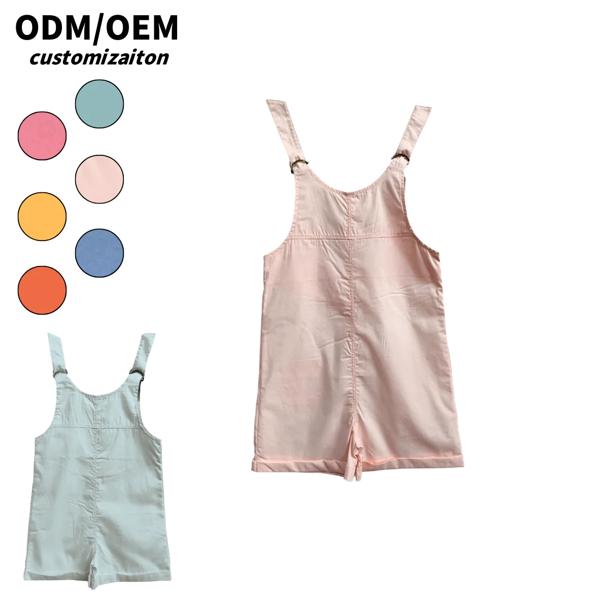 Summer Trendy All-Cotton Crawling Wear for Kids Bright and Colorful Short Rompers Cool and Breathable Fashionable Design