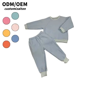 Customized Kids Long Velvet Clothing Sets Warm Comfortable Light Energetic Design and Dynamic for Exotic Look