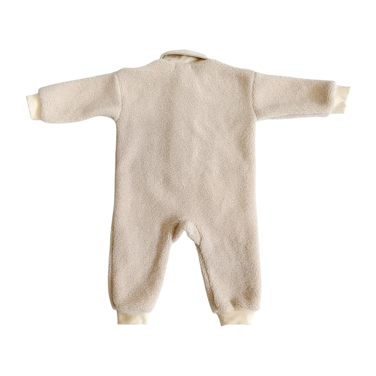 Fashionable Trendy Design Dynamic Lamb Fur Baby Romper New Kids' Long-Sleeved Snug and Soft Suit - Image 3