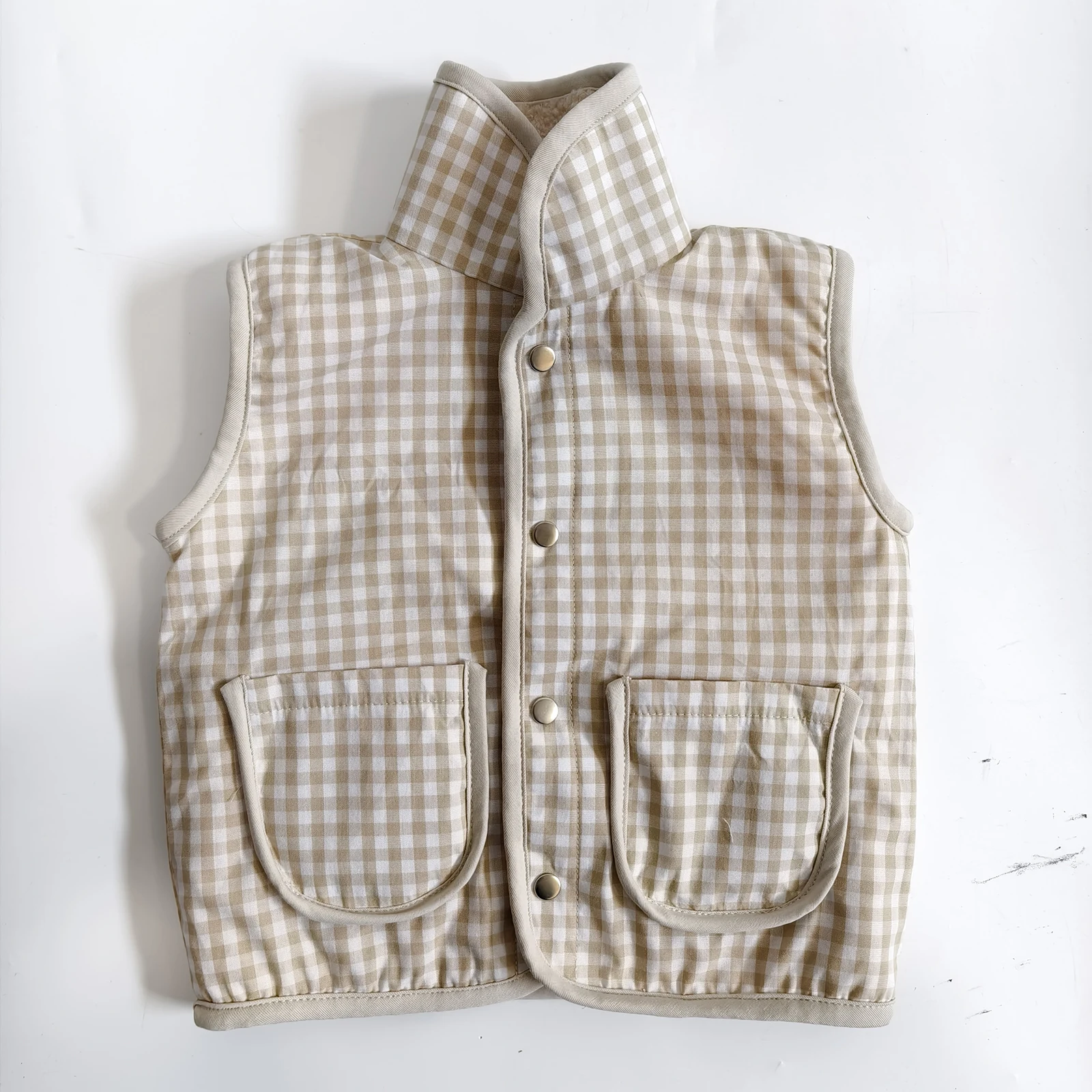 OEM Popular Toddler Puffer Vest Boys Girls Fleece Vest Puffy Toddler Boy Sleeveless Jacket Coat - Image 3