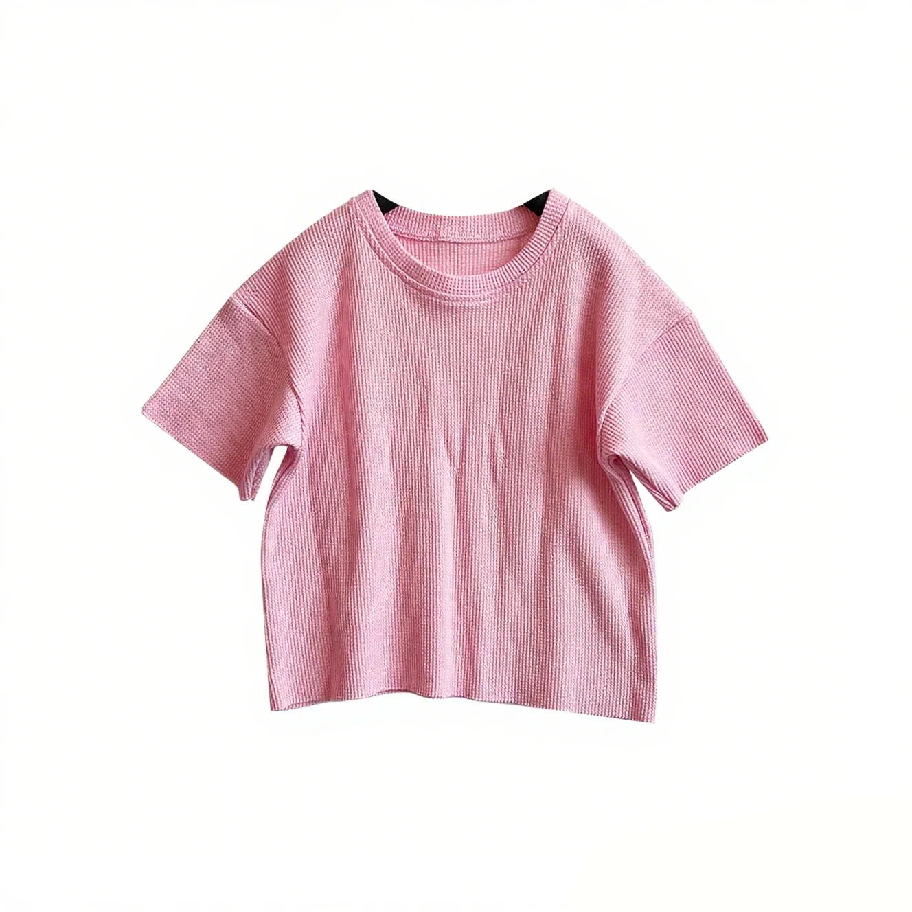 New Trendy Short-Style Kids' T-Shirts Colorful & Fashionable Lightweight Energetic Wafer Design Youthful Lively Vibe for Babies - Image 3