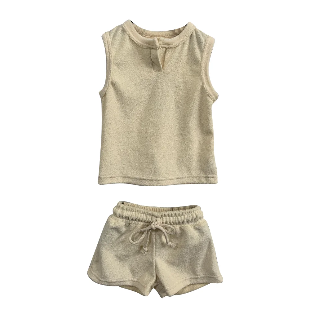 Cute Baby Towel Set Summer Clothing Set Toddler Clothes Outfit Shorts Set Baby Clothes - Image 4