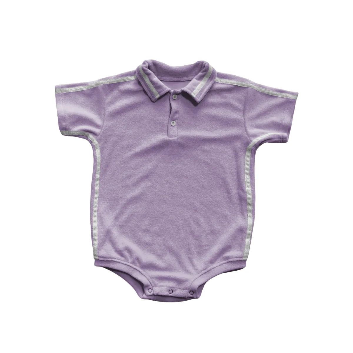 Summer Kids Short Sporty Casual Close-Fitting Soft High-End Simple Towel Fabric Crawling Wear Rompers Baby Clothing - Image 2