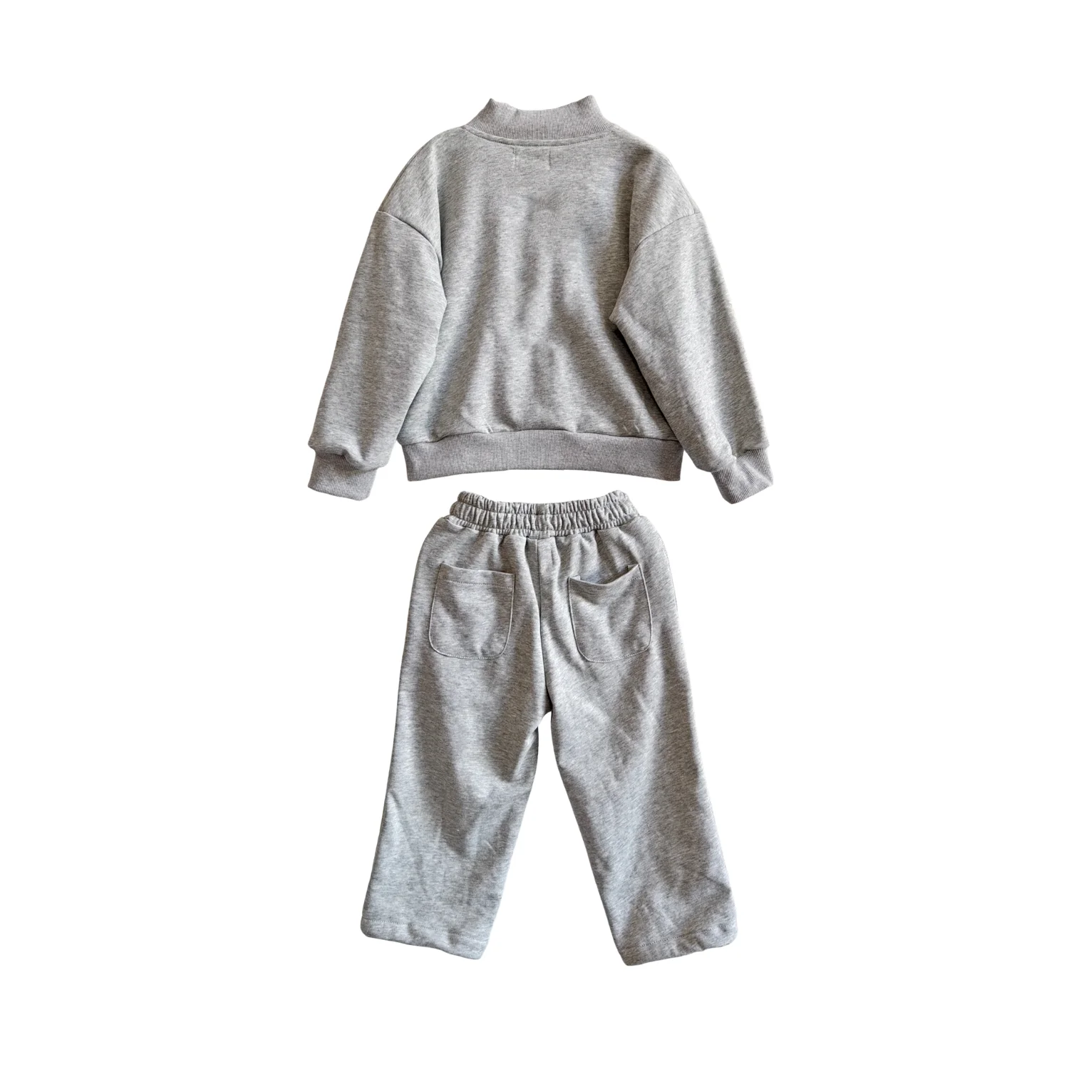Custom Children's Sweatshirt Set Kids Clothes Set Spring and Autumn Baby Boys High-neck Loose T-shirt and Ankle Drawstring Pants - Image 3