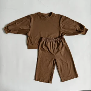 Comfortable Spring Fall Oversize Unisex Baby Toddler Set Wide Leg Outdoor Casual Play Set