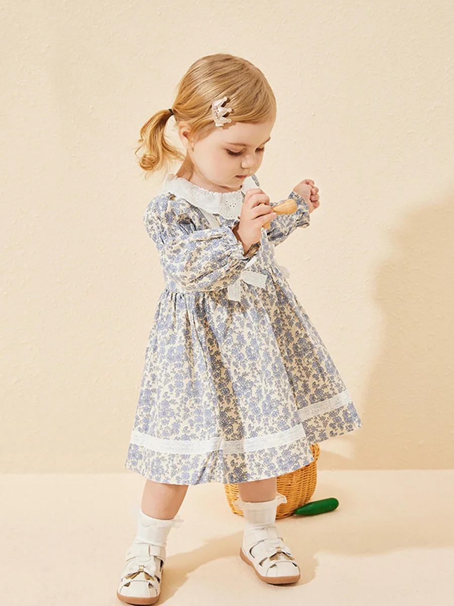 Customized Long-Style Cotton Dress for Kids Sweet and Cute Design with Lively and Light Feel Full of Vitality Charm for Girls - Image 6