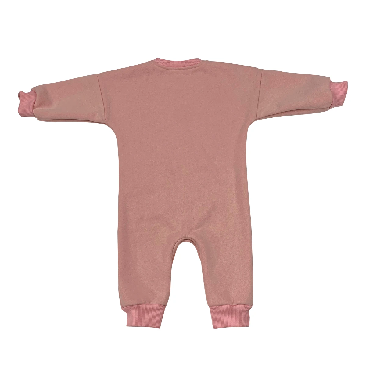 Brand New Expo Velvet Custom Candy Color and Pattern Long Sleeve Snap Button Baby Rompers for Winter - Image 3