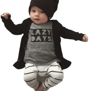 New Arrival Baby Boy Clothes Long Sleeve Shirt +Pants Suit Casual Lovely Baby Costume