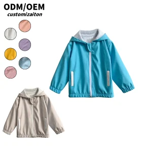 Hot Sale-Kids' All-Polyester Long-Sleeved Lightweight Coat Waterproof Cool Breathable Fashionable Trendy Baby Jackets & Outwears
