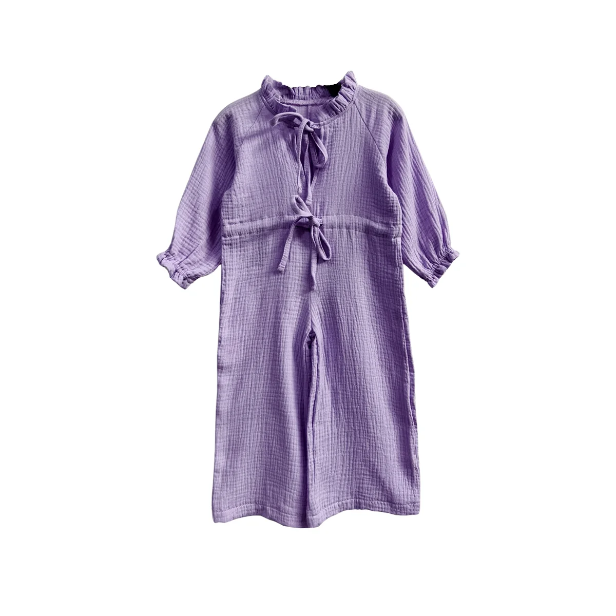 Spring and Autumn Trendy Crepe Jumpsuit for Kids Long Casual Sporty Baby Rompers Cool and Breathable - Image 4