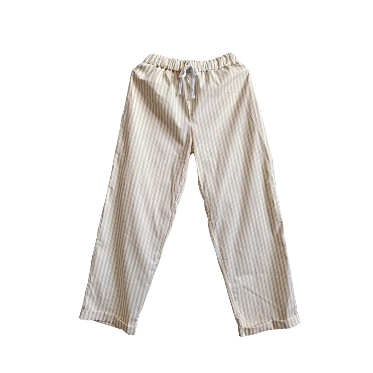 Custom Family Matching Trousers Parent-Child Matching Striped Pants Elastic Waist Drawstring Straight Leg Trousers for Family - Image 4