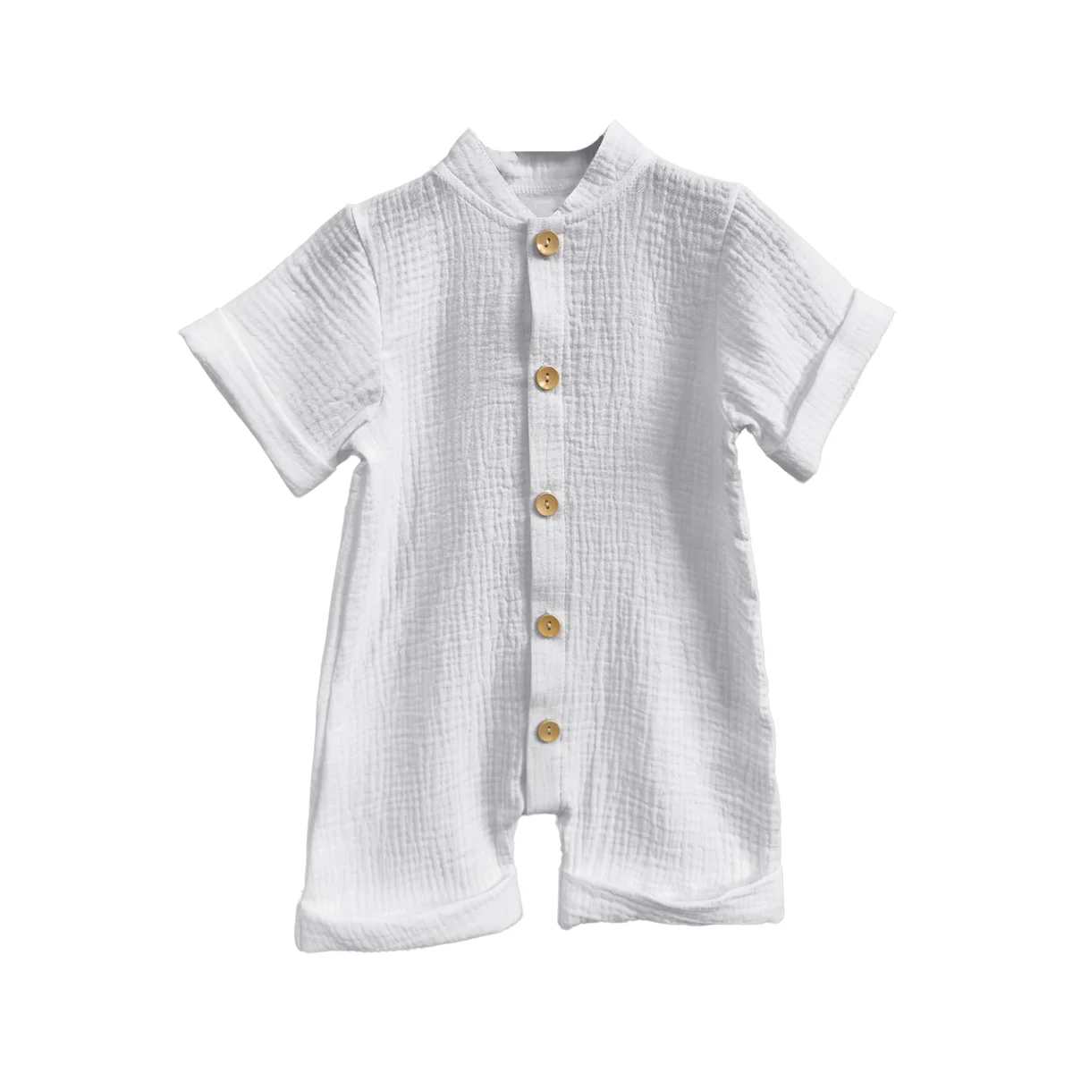 100% Cotton Baby Spring summer Romper Muslin Overalls Unisex boys girls Romper Toddler Clothes - Image 2