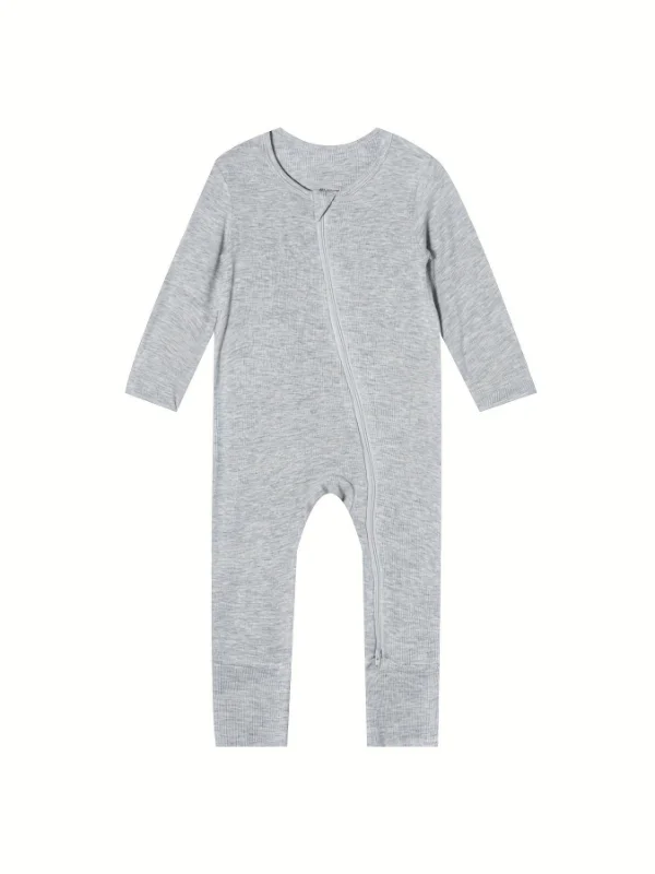 Dynamic and Fashionable Summer Kids' Long-Style Jumpsuit Trendy and Light Bamboo Fiber Romper for Babies - Image 2