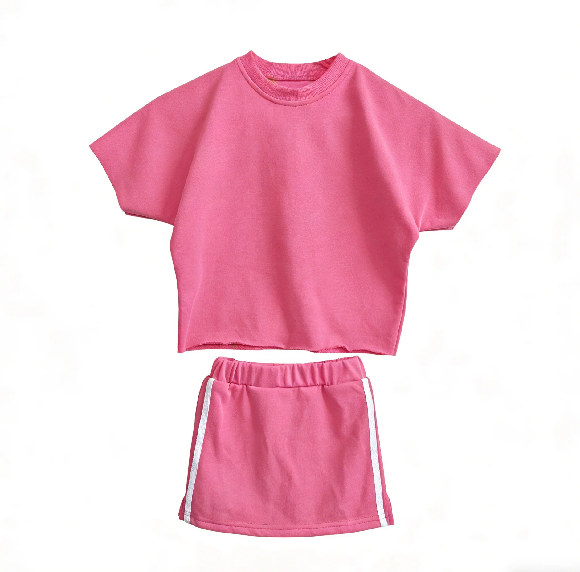 Soft Baby Summer Set Clothing Sweater Cotton and Knitted Cotton Children's Two-piece Set Kids Clothes Set Baby Shirt & Kilt - Image 5