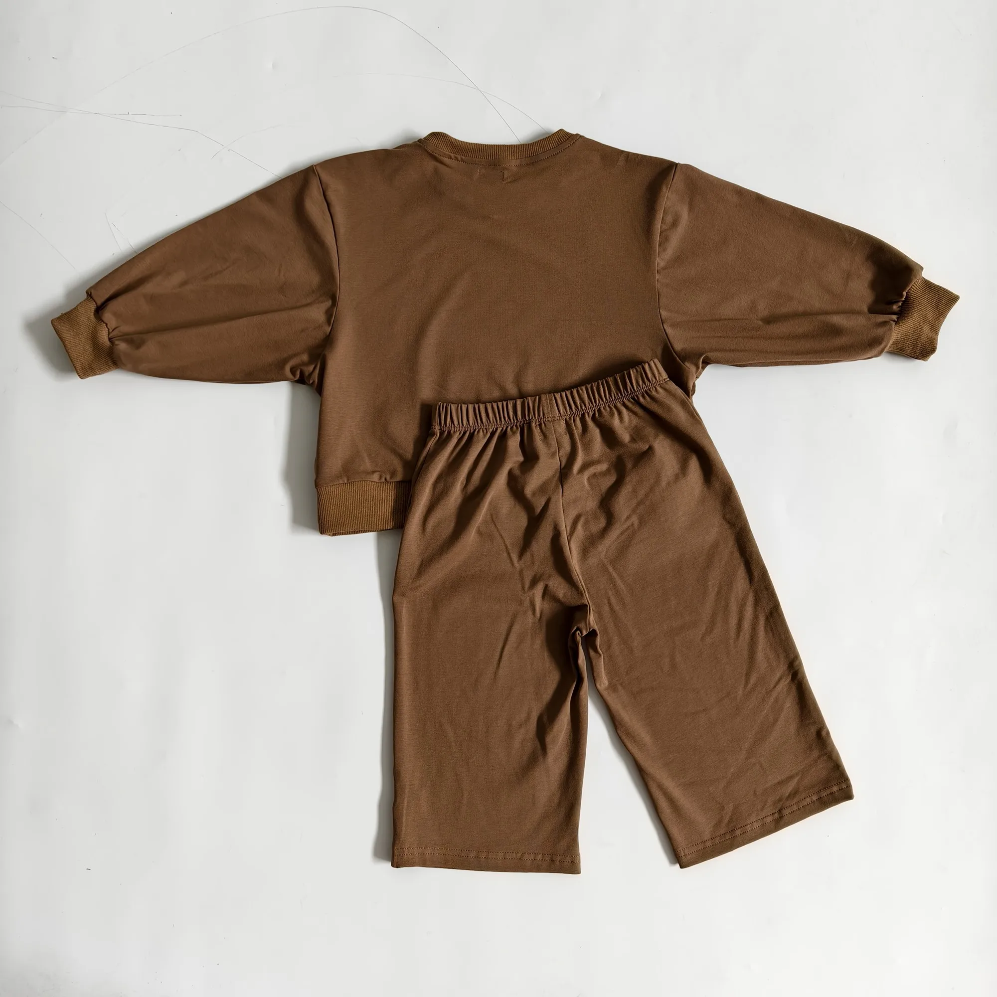 Comfortable Spring Fall Oversize Unisex Baby Toddler Set Wide Leg Outdoor Casual Play Set - Image 2