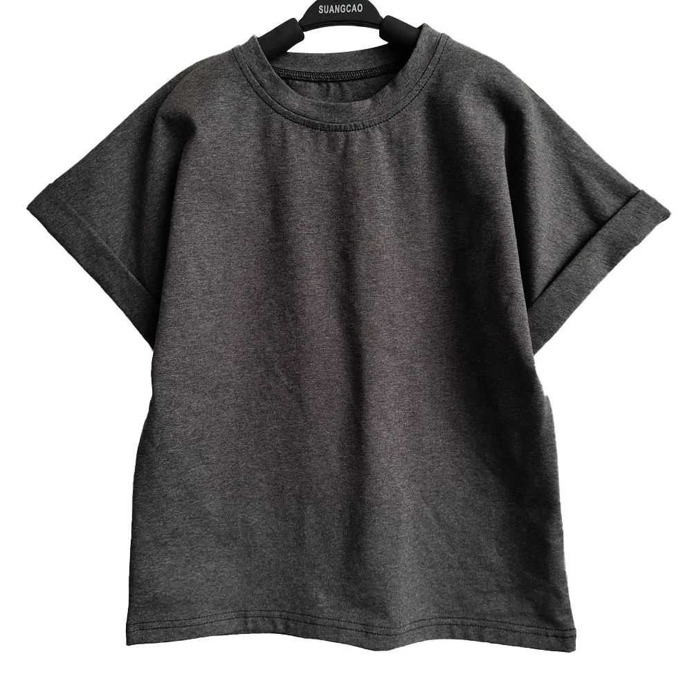 Custom Summer Casual Roll Short Sleeve Baby Toddlers Boy T-shirts Top - Image 2