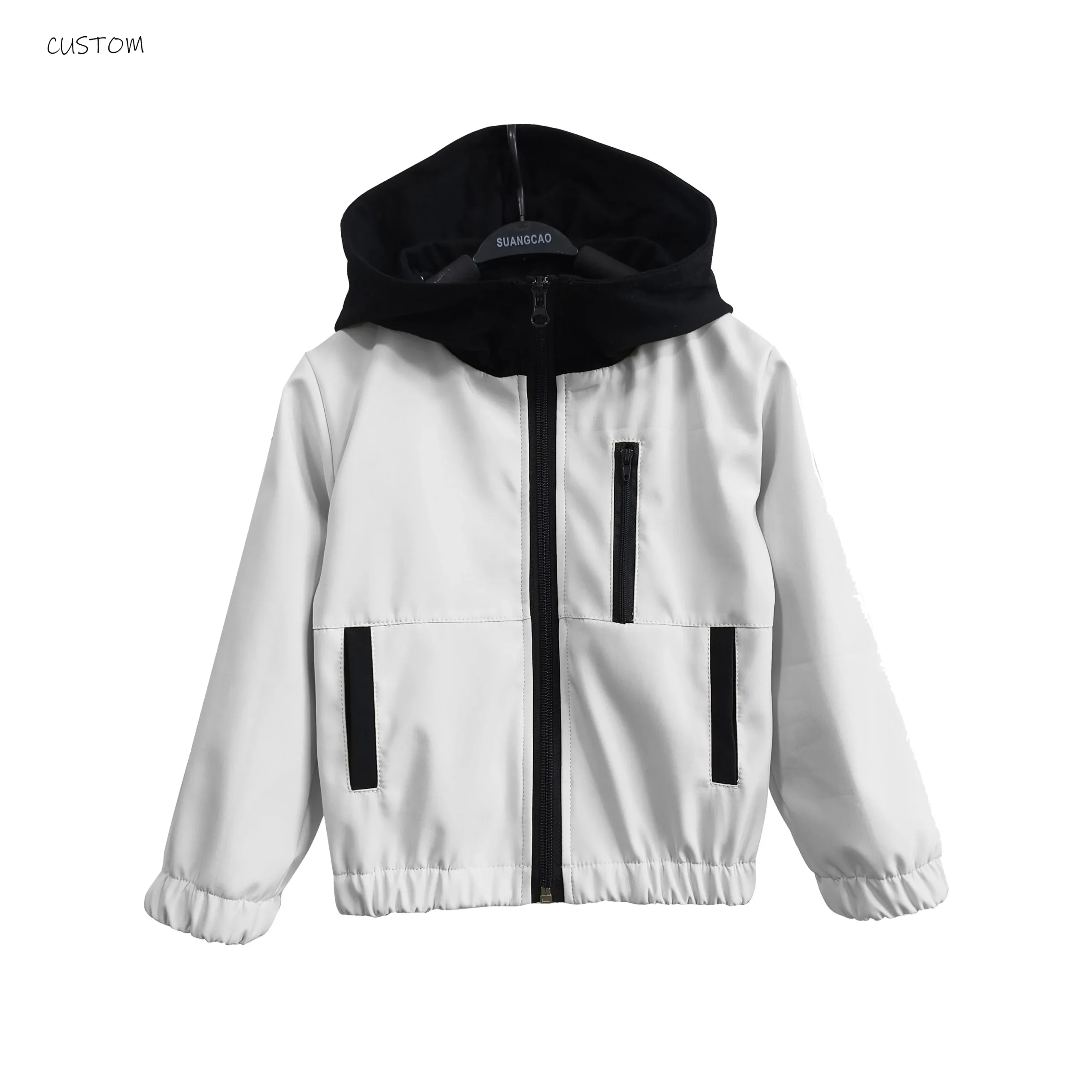Custom Fall Windbreaker Jacket Color Block Waterproof Breathable Coat - Image 2