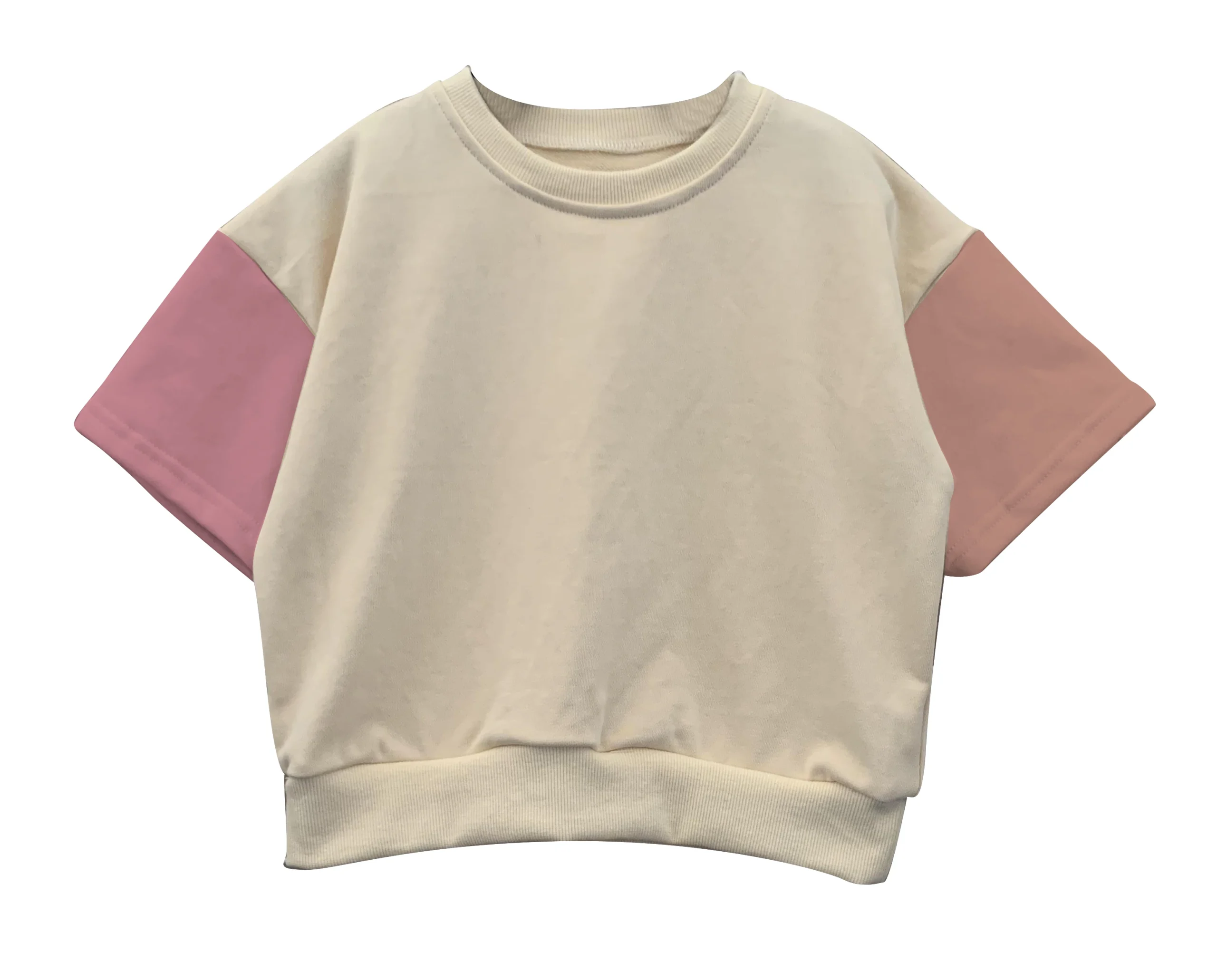 Cotton Pullover Sweatshirt for Boys Casual Style Short Sleeve French Terry Plus Size Wholesale for Toddler and Baby - Image 4