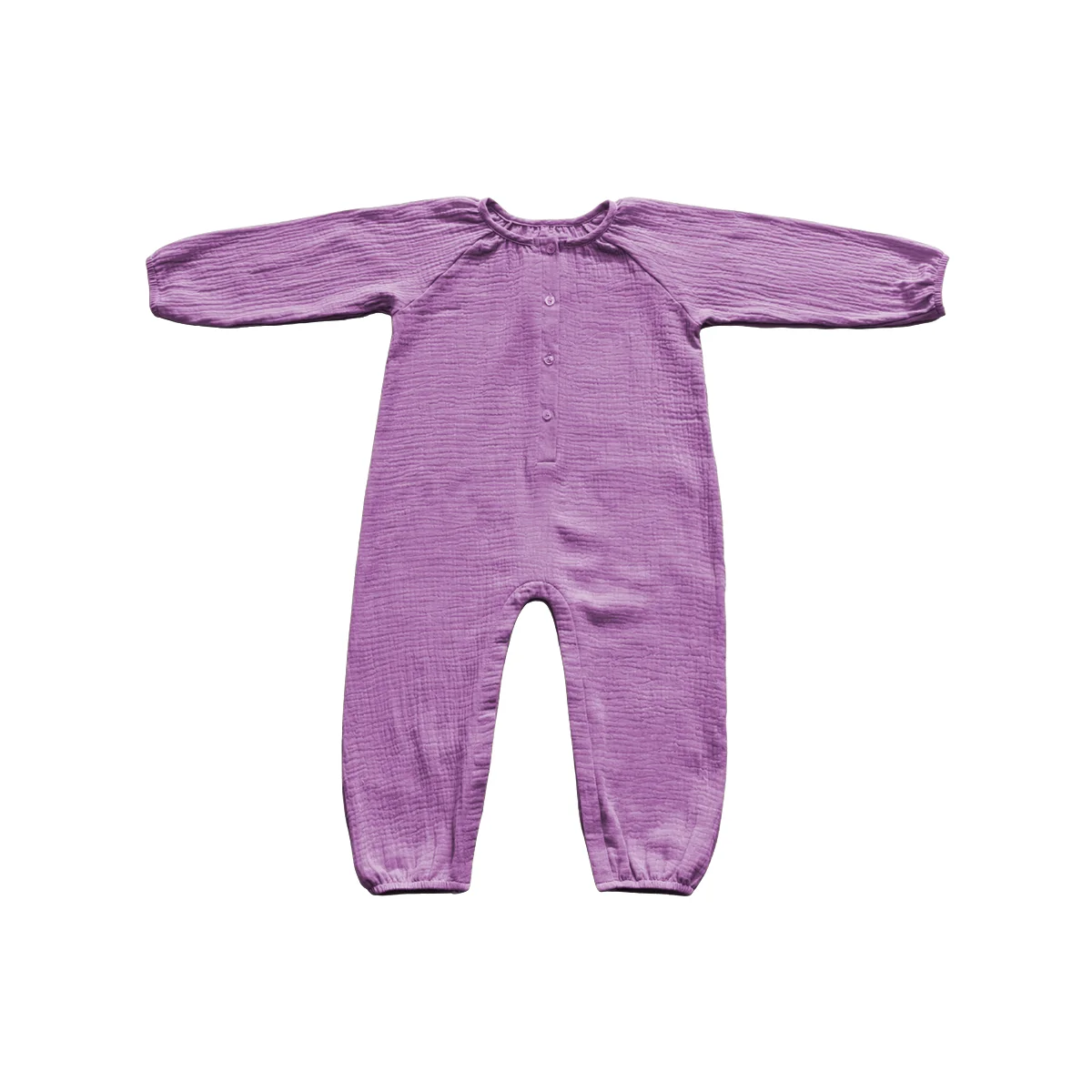 Spring and Autumn Fashionable Crepe Baby Rompers for Kids Long and Close-Fitting Soft Light and Breathable Crepe Suit - Image 5