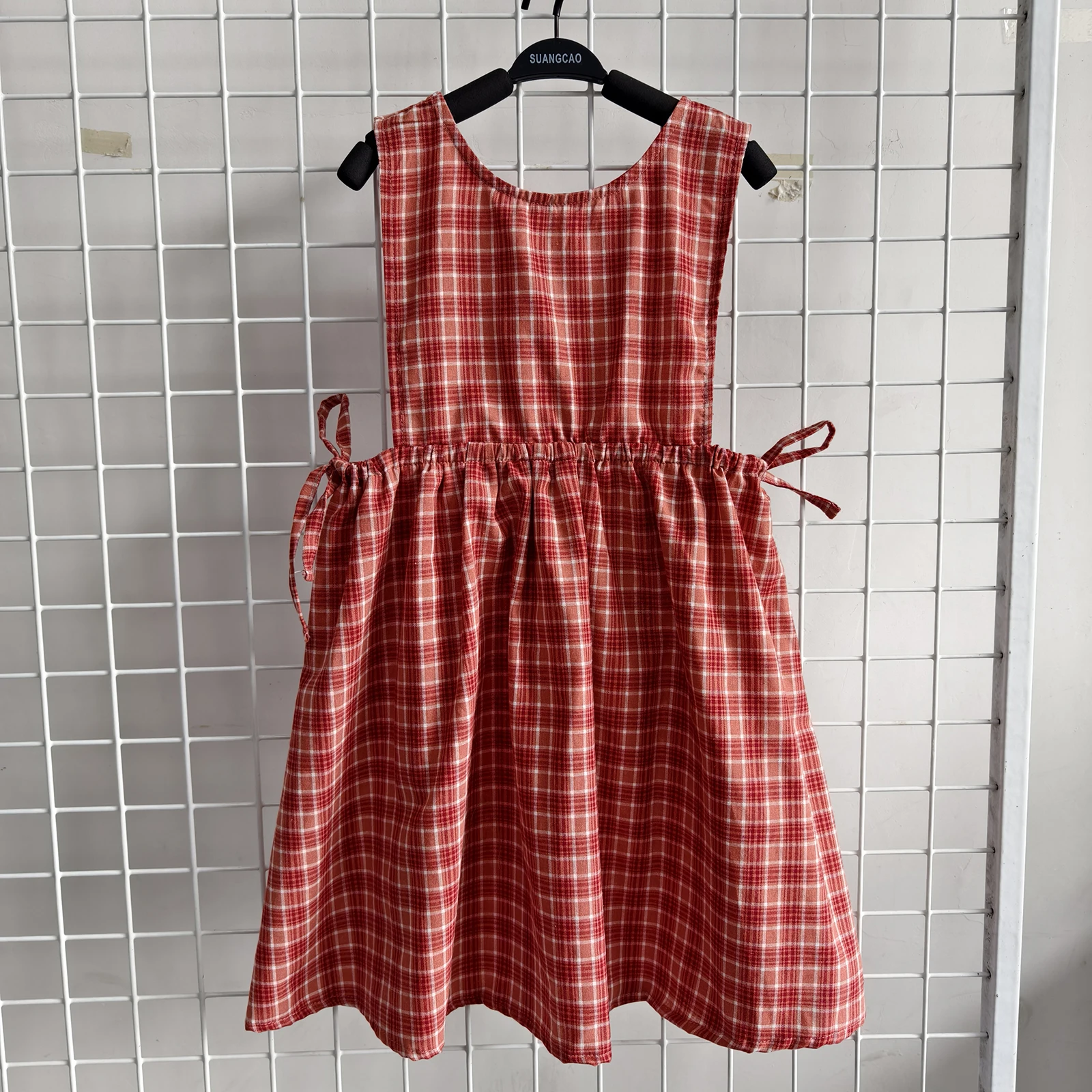 Customized Toddler Baby Girl Summer 100% Linen Dresses Sleeveless with Adjustable Waistband Little Girls Beach Sundress - Image 3