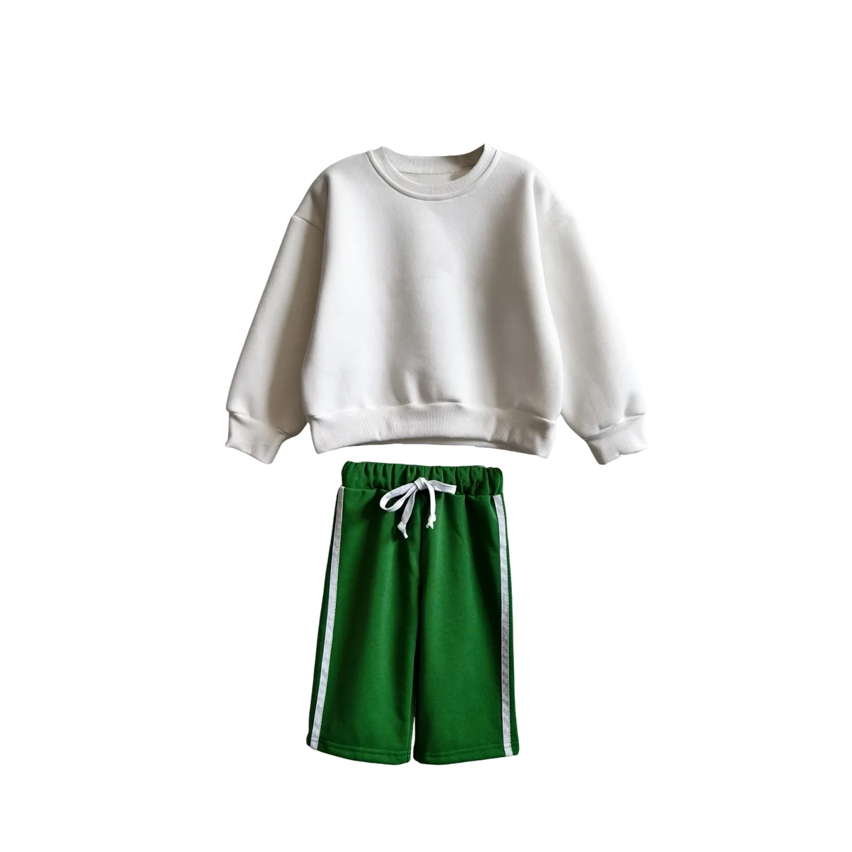 Autumn and Spring Kids' Sporty Casual Fashionable Clothing Set Trendy Close-Fitting and Soft Expo Velvet - Image 2