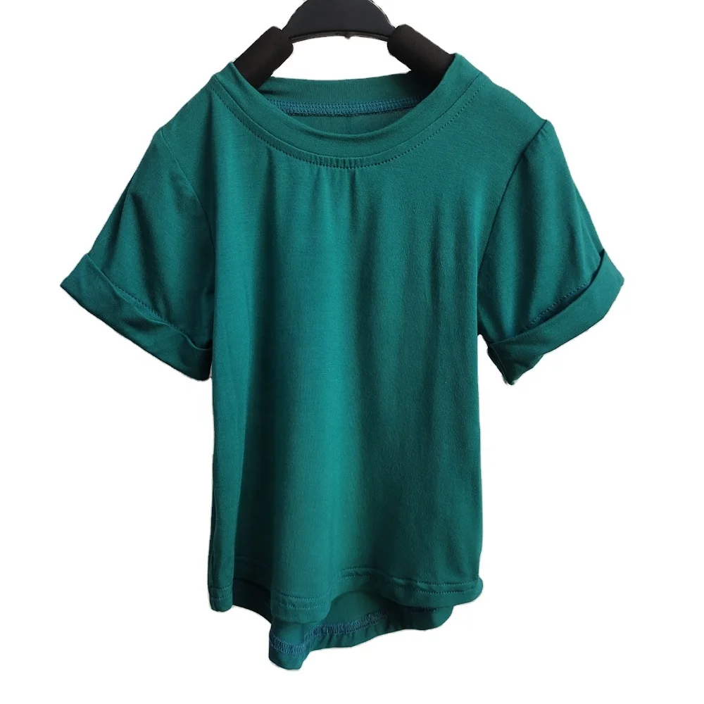 Custom Bamboo Baby Soft Cotton t Shirt Short Sleeve Basic Tee - Image 6