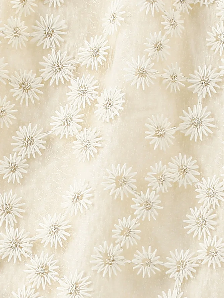 Custom Cotton Flower Pattern Ruffle Sleeve Fashion Girl Dresses with Button for Summer - Image 2