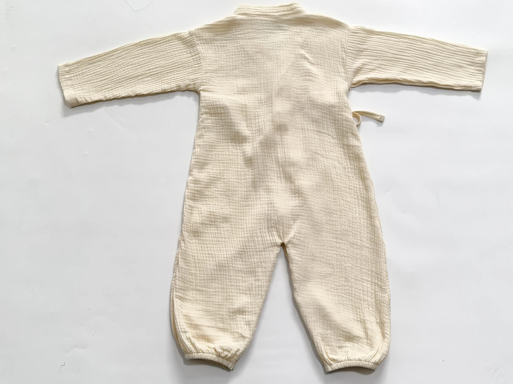 Unisex Classic Design Muslin Cotton Bodysuit for Infants Newborn Summer Romper Button Soft Long Sleeves Western for Baby Girls - Image 6