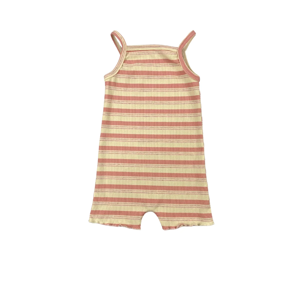 Customized New Kids Jumpsuit Colorful Striped Sleeveless Jumpsuit - Image 2