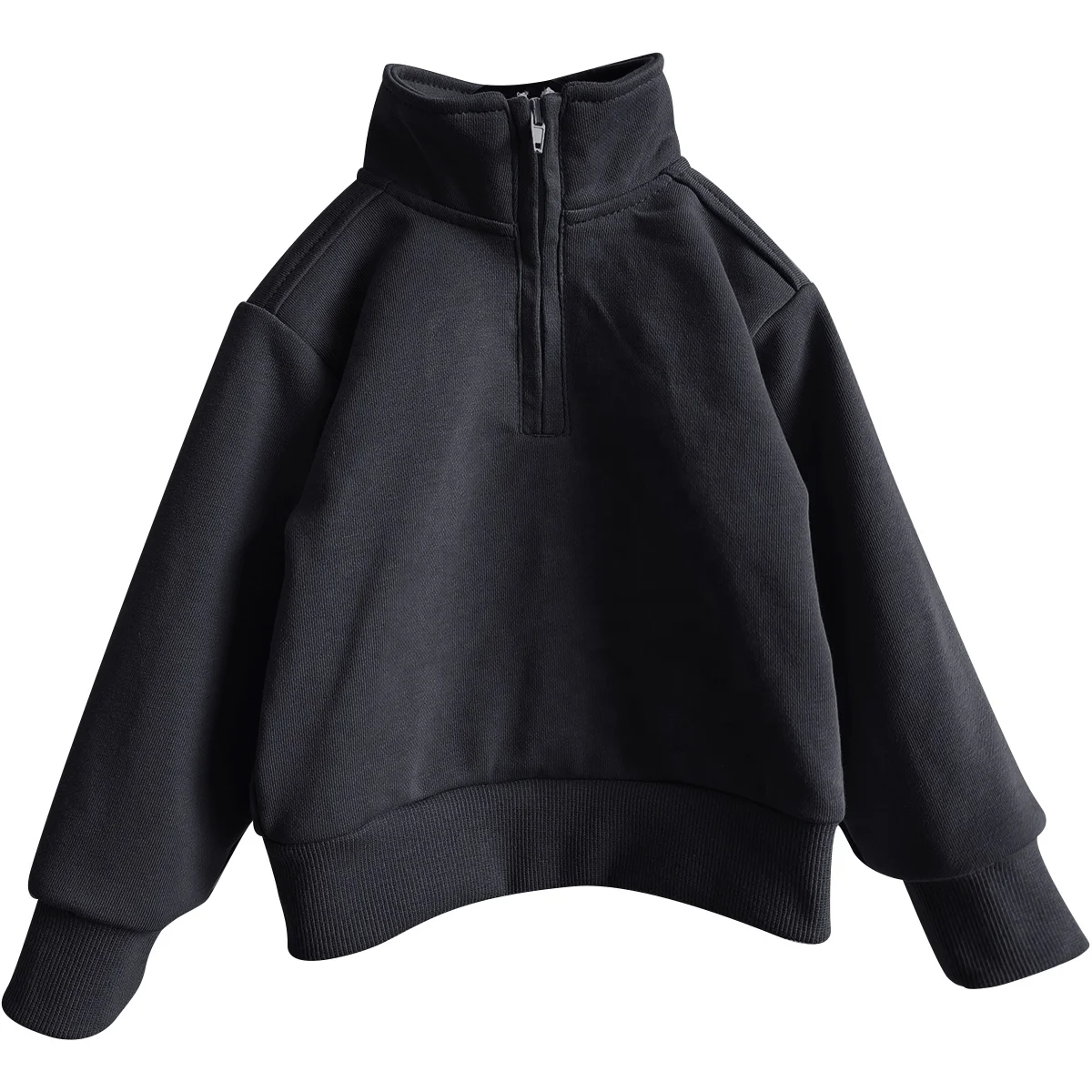 Custom Half Zipper Pullover French Terry Baby Kids Pullover Sweatshirt - Image 3