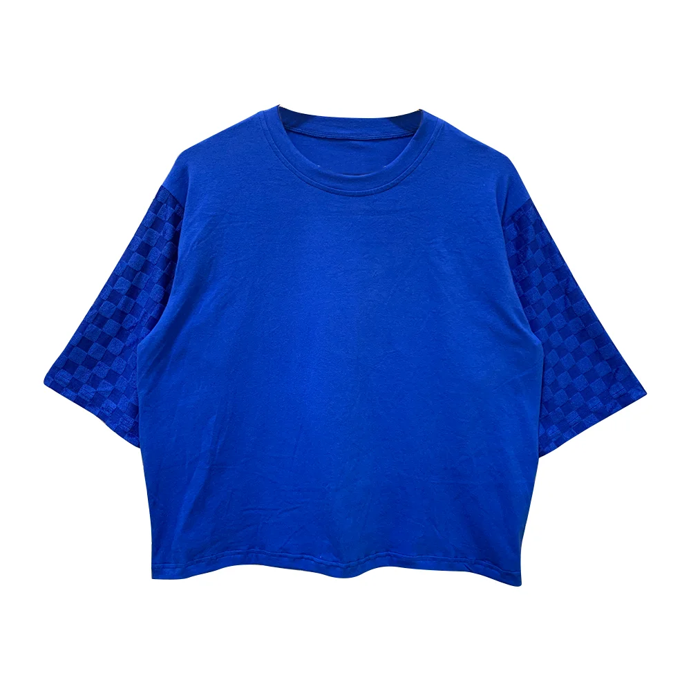 High Quality Custom Checkerboard Sleeved Short Shirt Summer Best- Selling Casual T-shirt for Women