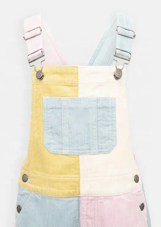 Custom Baby Girl Block Corduroy Cute Overalls Playsuit Girls Suspender Trousers - Image 3