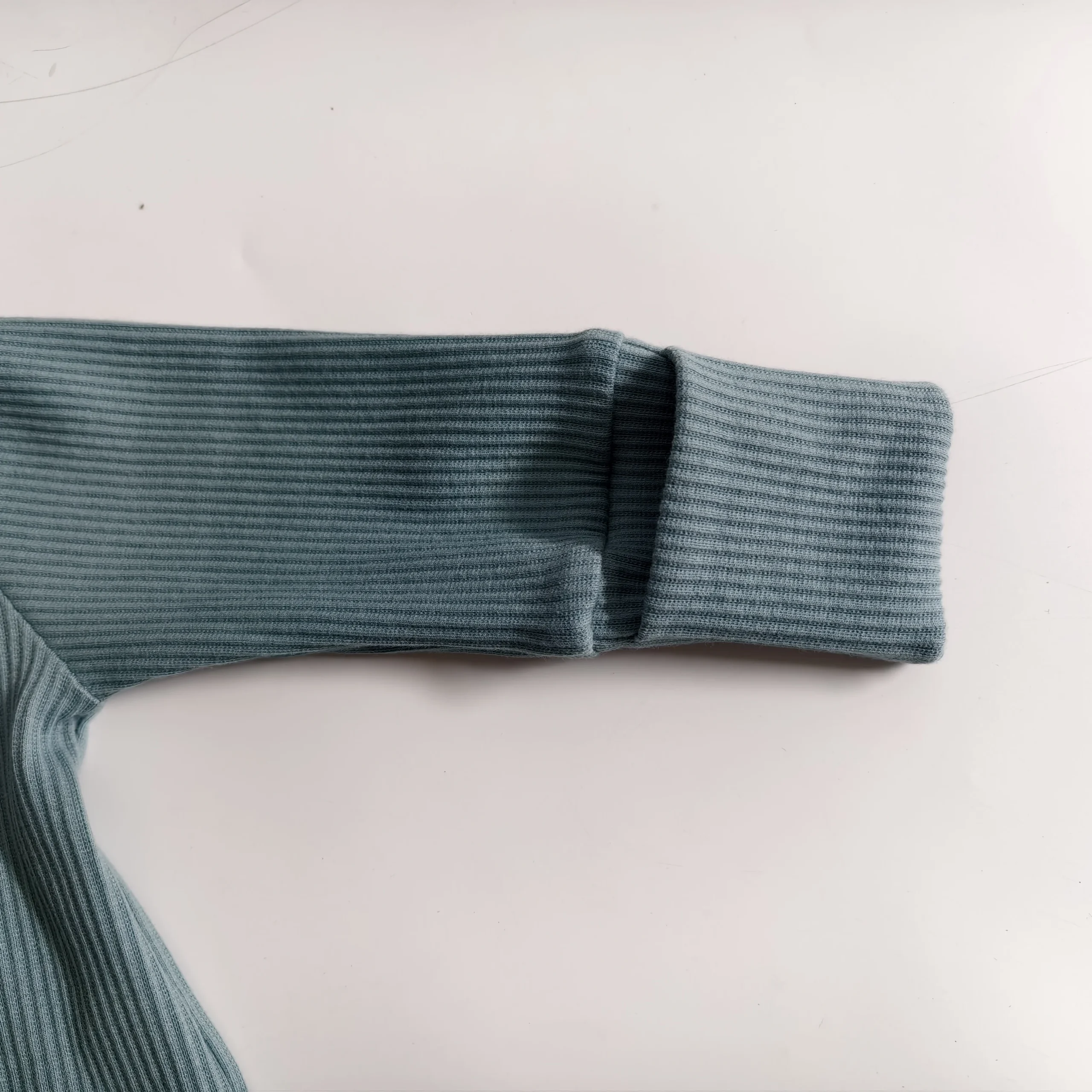 New Kids' Long-Style Ribbed Pajamas Lively and Light Full of Vitality and Liveliness Cute and Adorable Baby Rompers - Image 6