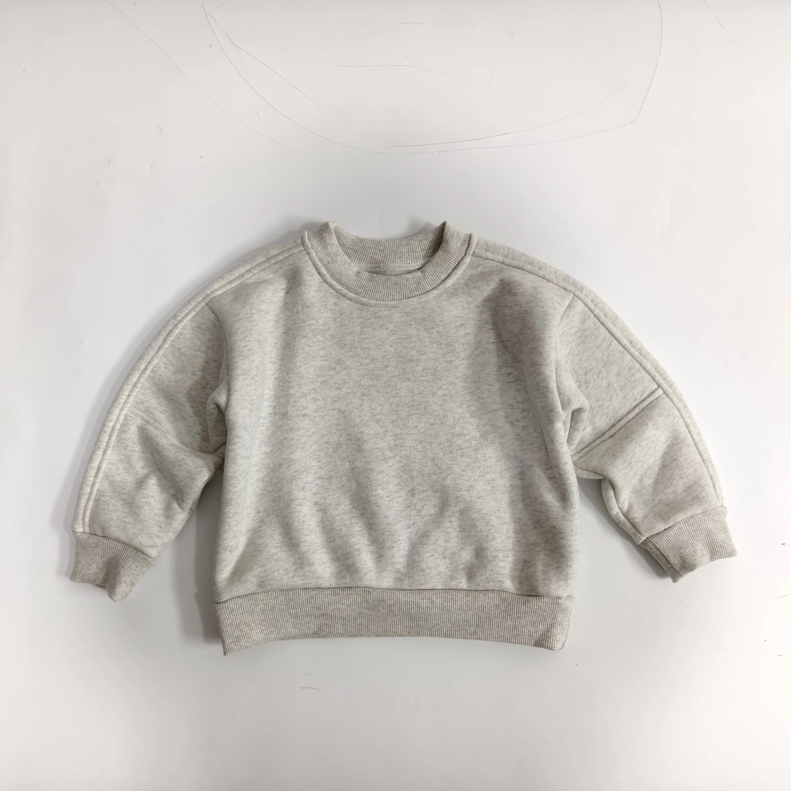 OEM Kids Clothes Boys Fleece Sweatshirts Long Sleeve Loose Fit Soft Pullover Lightweight Fleece Tops for Kids - Image 6