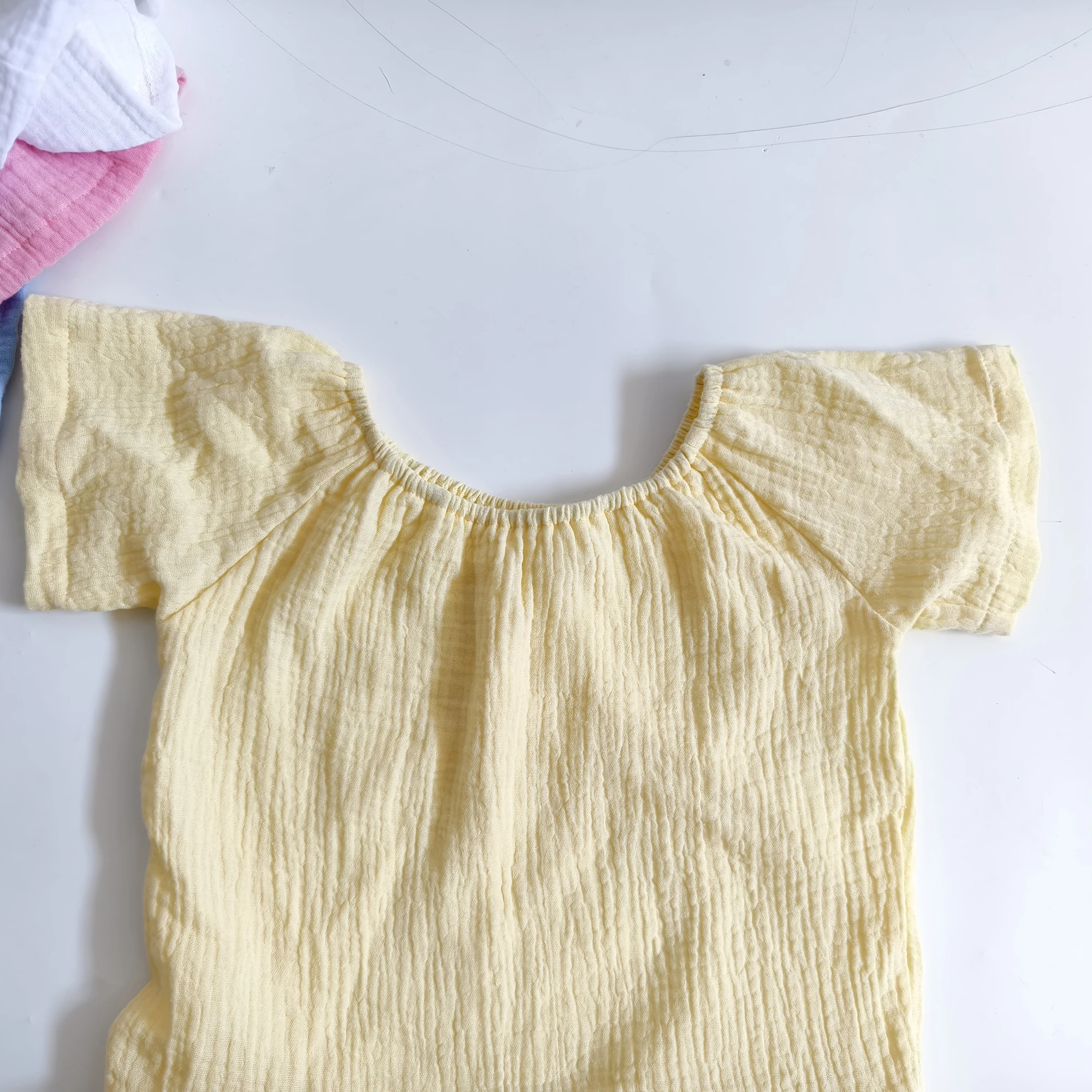 Must Have Girl's Sundress Ruffled Crape Cotton Cute Breathable Summer Outfit for Kids - Image 4