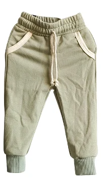 Custom Baby Boys Trousers Solid French Terry Side Pockets Elastic Waist with Drawstring Kids Trousers Boys - Image 4