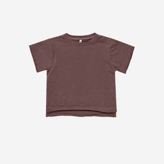 Custom Cotton Raw Edge Baby Toddler Short Sleeve Basic Clothes Shirt Tee - Image 6