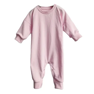 Infant Sweatshirt Lounge Suit Baby French Terry Playsuit Toddler Long Sleeve Cotton Romper